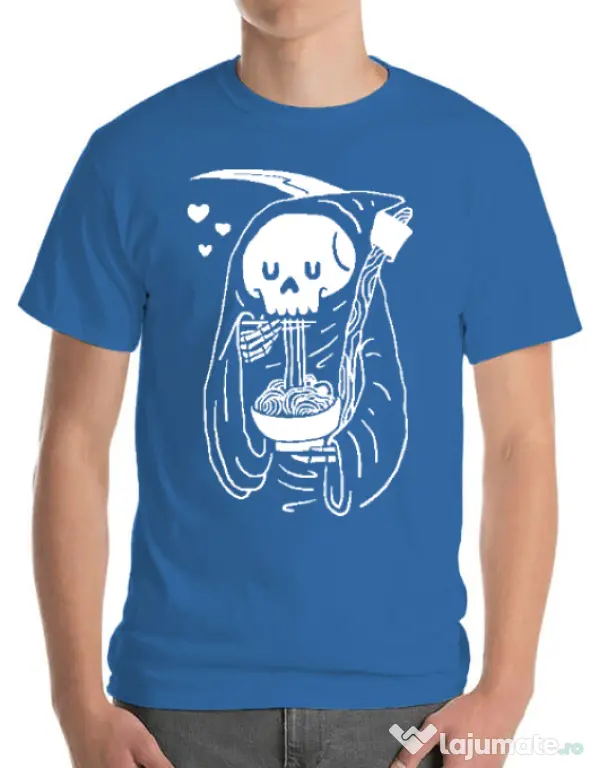 Tricou ADLER barbat Ramen Reaper Albastru azuriu
