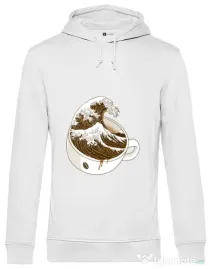 Hoodie barbat cu gluga The Great Wave off Coffee Alb