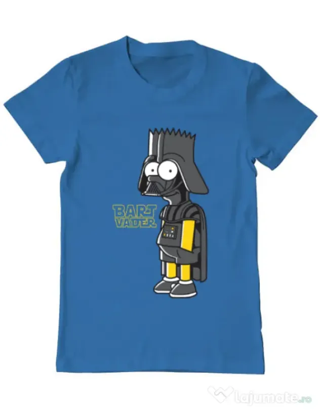 Tricou ADLER barbat Bart Vader Albastru azuriu