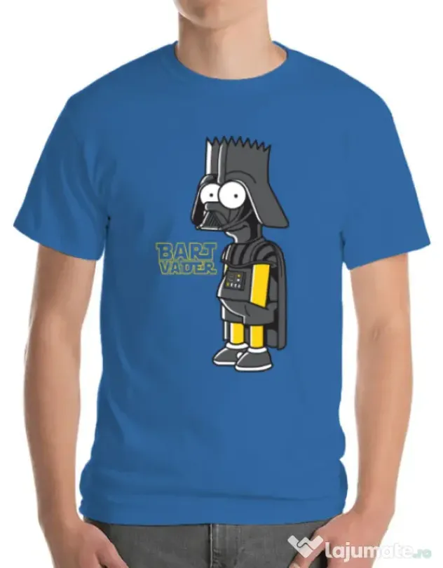 Tricou ADLER barbat Bart Vader Albastru azuriu