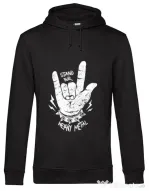 Hoodie barbat cu gluga Stand for heavy metal Negru