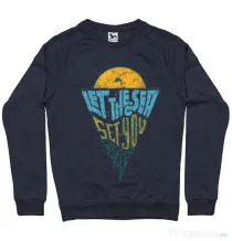 Bluza ADLER barbat Let the sea, Set you free Denim inchis