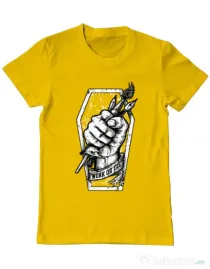Tricou ADLER barbat Work or Die Galben