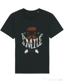 Tricou STANLEY STELLA barbat Keep smile everyday Negru