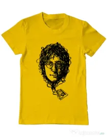 Tricou ADLER barbat Imagine Cassette Galben