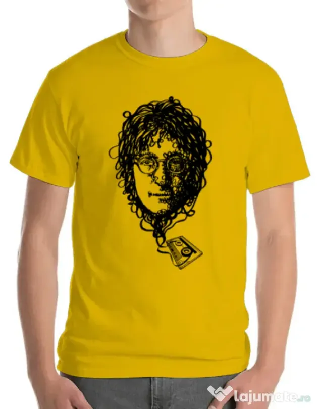 Tricou ADLER barbat Imagine Cassette Galben