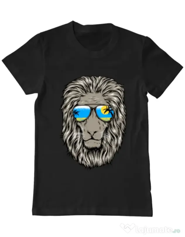 Tricou ADLER barbat King of Summer Negru