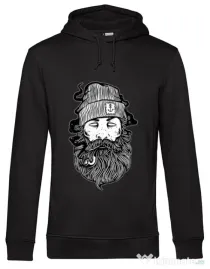 Hoodie barbat cu gluga Sailor Man Negru