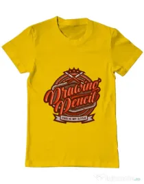 Tricou ADLER barbat Drawing Pencil Galben