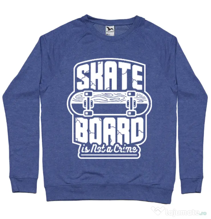 Bluza ADLER barbat Skate Board Albastru melanj