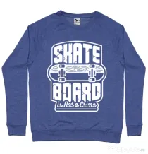 Bluza ADLER barbat Skate Board Albastru melanj