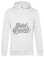 Hoodie barbat cu gluga Stand Your Ground Alb