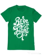 Tricou ADLER barbat Born To Fight Verde mediu