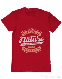 Tricou ADLER barbat Nature Rosu