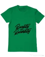 Tricou ADLER barbat Quality not quantity Verde mediu