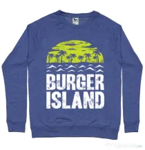 Bluza ADLER barbat Burger island Albastru melanj