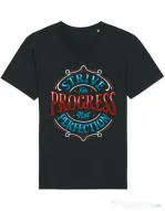 Tricou STANLEY STELLA barbat Strive For Progress Not Perfection Negru