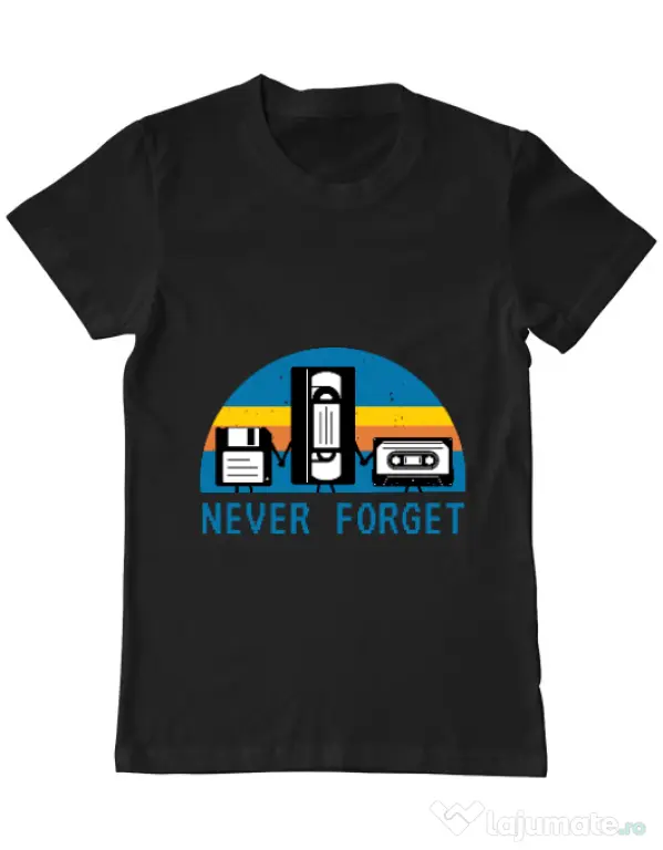 Tricou ADLER barbat Never forget Negru