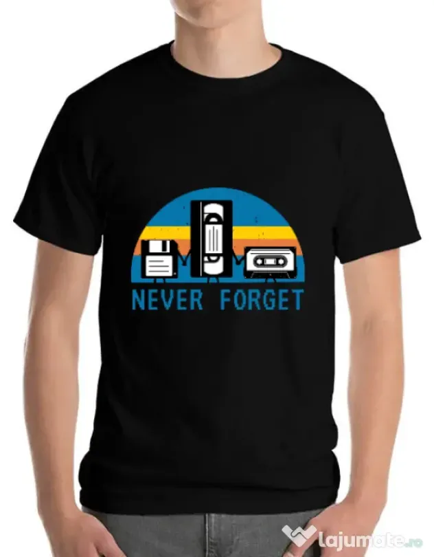 Tricou ADLER barbat Never forget Negru