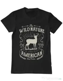 Tricou ADLER barbat Wild Nature Negru