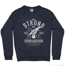 Bluza ADLER barbat Be Strong and Courageous Denim inchis