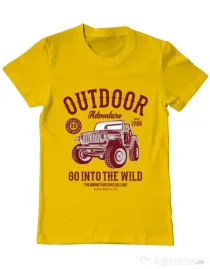Tricou ADLER barbat Outdoor Adventure Galben