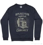 Bluza ADLER barbat Replace Fear Denim inchis