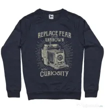 Bluza ADLER barbat Replace Fear Denim inchis