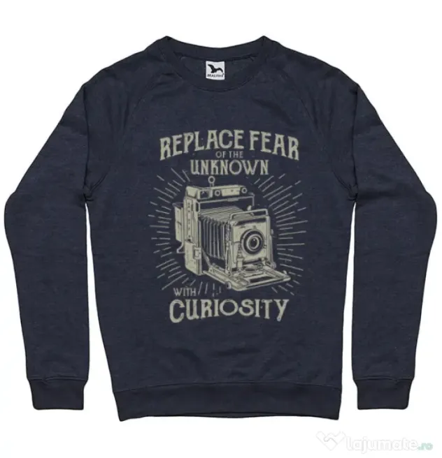Bluza ADLER barbat Replace Fear Denim inchis