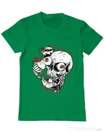 Tricou ADLER barbat Coffee Addict Verde mediu
