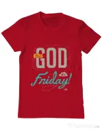 Tricou ADLER barbat Thank GOD its Friday Rosu