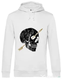 Hoodie barbat cu gluga Arrow Alb
