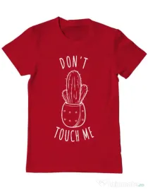 Tricou ADLER barbat Do not touch me Rosu