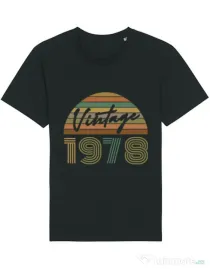 Tricou STANLEY STELLA barbat Vintage 1978 Negru