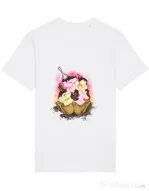 Tricou STANLEY STELLA barbat sweet ice cream lettering Alb