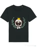 Tricou STANLEY STELLA barbat King Of Pug Negru