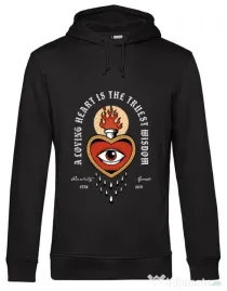 Hoodie barbat cu gluga Burning Heart Negru