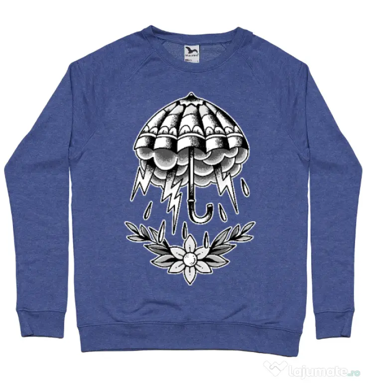 Bluza ADLER barbat Umbrella Tattoo Albastru melanj