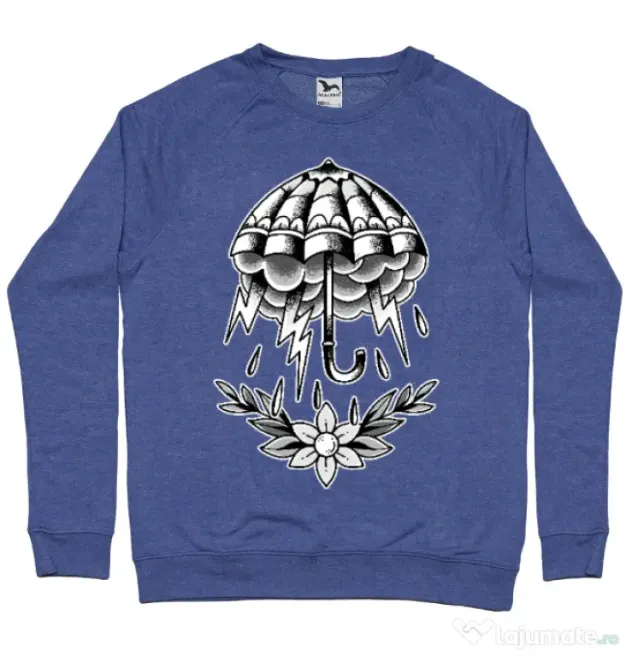 Bluza ADLER barbat Umbrella Tattoo Albastru melanj