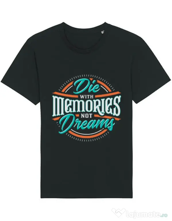 Tricou STANLEY STELLA barbat Die With Memories Not Dreams Negru