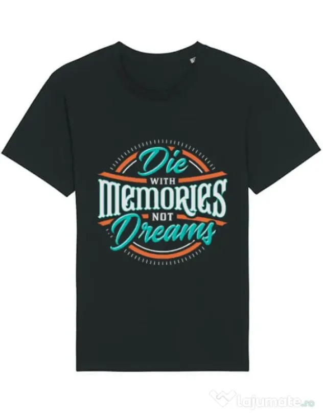 Tricou STANLEY STELLA barbat Die With Memories Not Dreams Negru