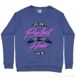Bluza ADLER barbat Life isnt perfect Albastru melanj