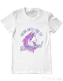 Tricou ADLER barbat Lets drink Alb