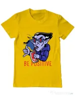 Tricou ADLER barbat Be positive Galben