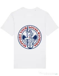 Tricou STANLEY STELLA barbat SUPPORT YOUR LOCAL HOOKERS Alb