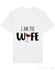 Tricou STANLEY STELLA barbat I am the wife Alb