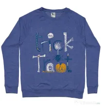 Bluza ADLER barbat Trick or Treat Albastru melanj
