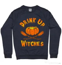 Bluza ADLER barbat Drink up witches Denim inchis