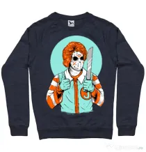 Bluza ADLER barbat Clown killer Denim inchis