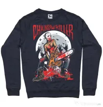 Bluza ADLER barbat Chainsaw killer Denim inchis
